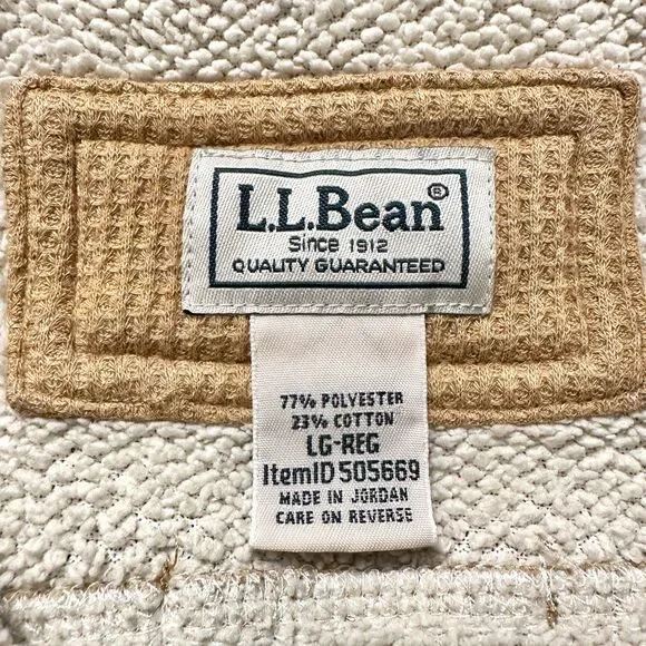 L.L. Bean Katahdin Iron Works Sherpa Lined Shirt Jacket Shacket Men’s Large - Picture 4 of 14